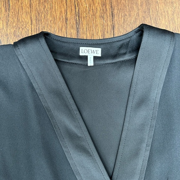 LOEWE asymmetric wrap dress. Size 36. Black - Picture 8 of 10